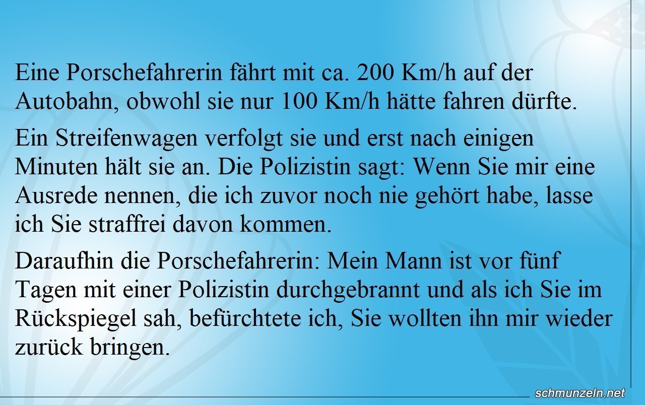 Wenn die Porschefahrerin Gas gibt Porschefahrerin
