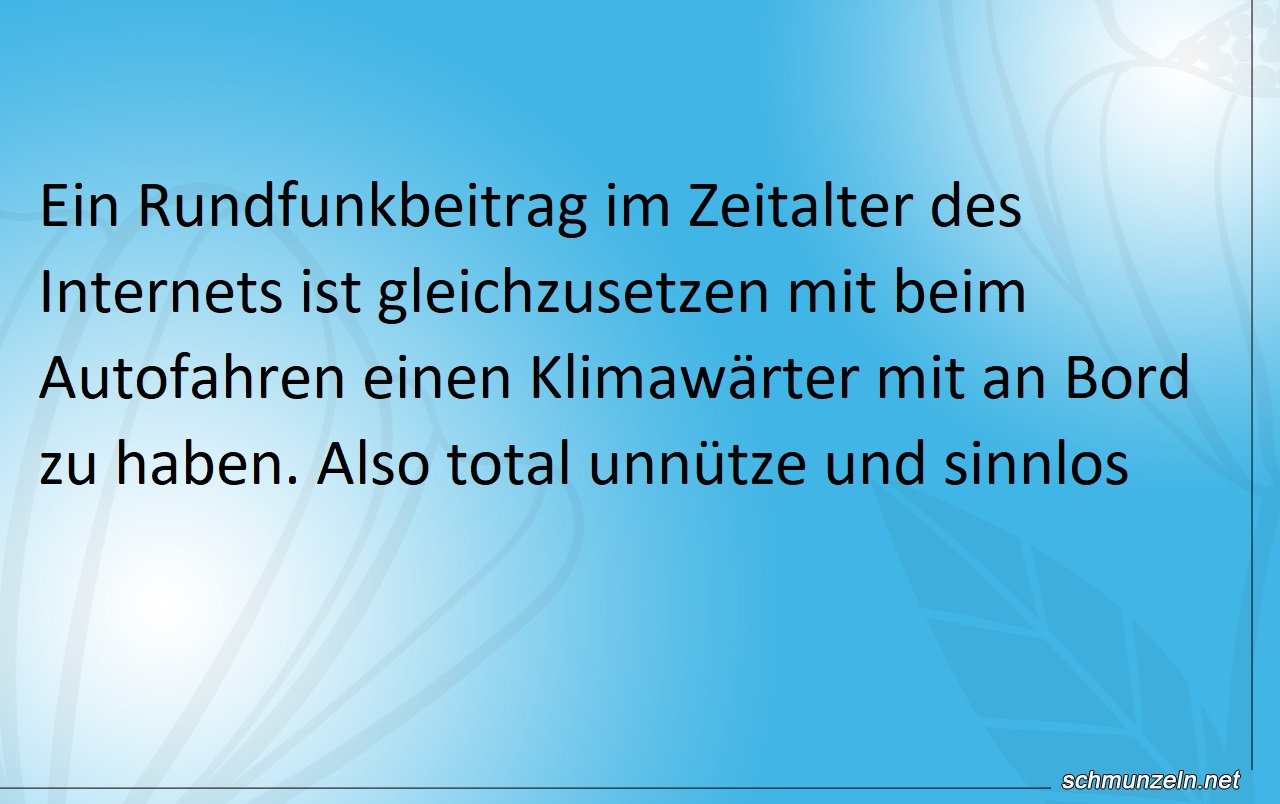 Rundfunkbeitrag im Zeitalter des Internets Rundfunkbeitrag