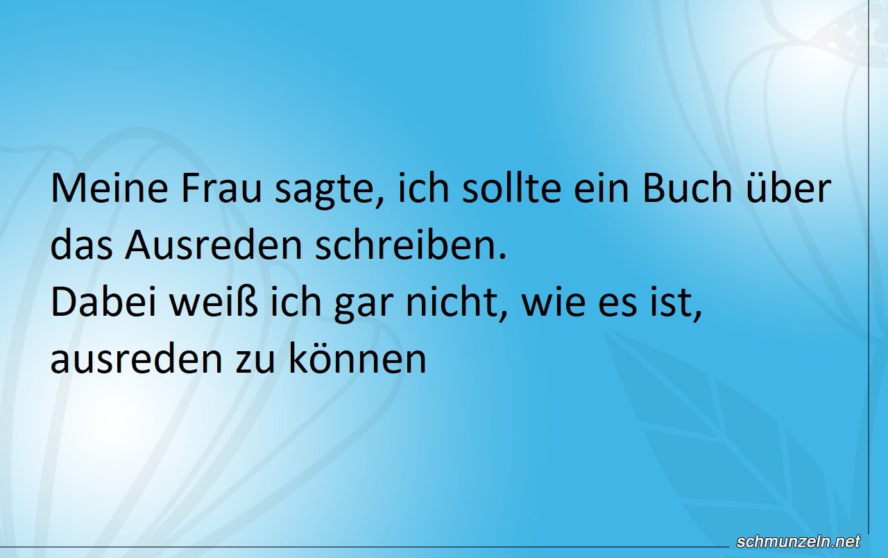 Ein Buch über das Ausreden schreiben buch ausreden
