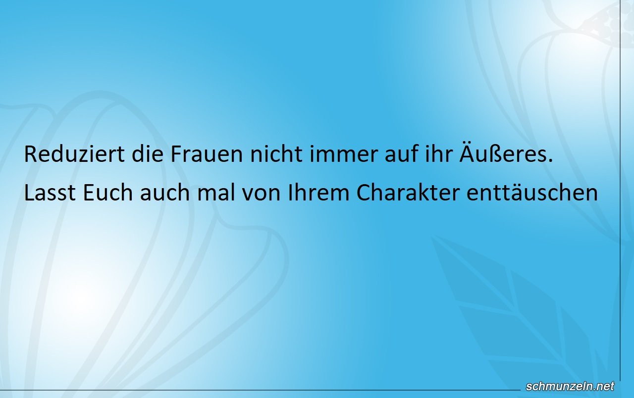 frau enttaeuschen