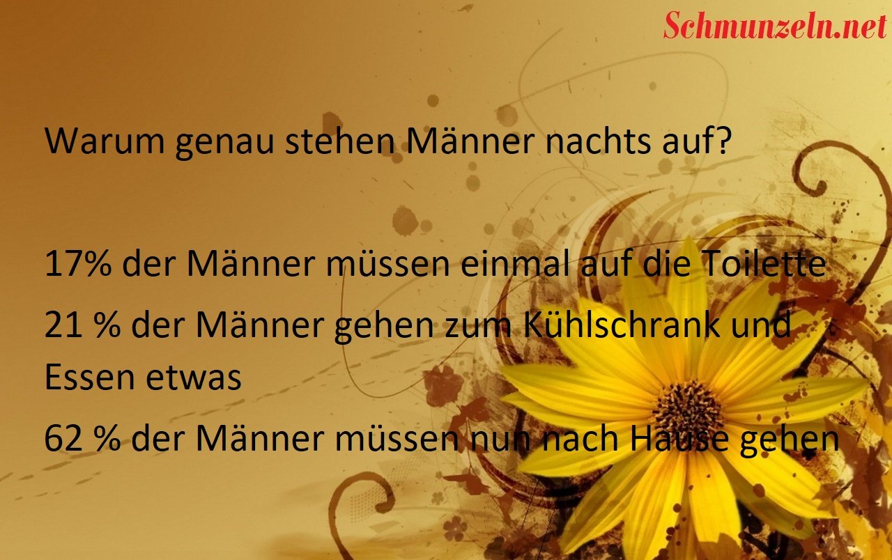 Wenn Männer nachts raus müssen… hausegehen