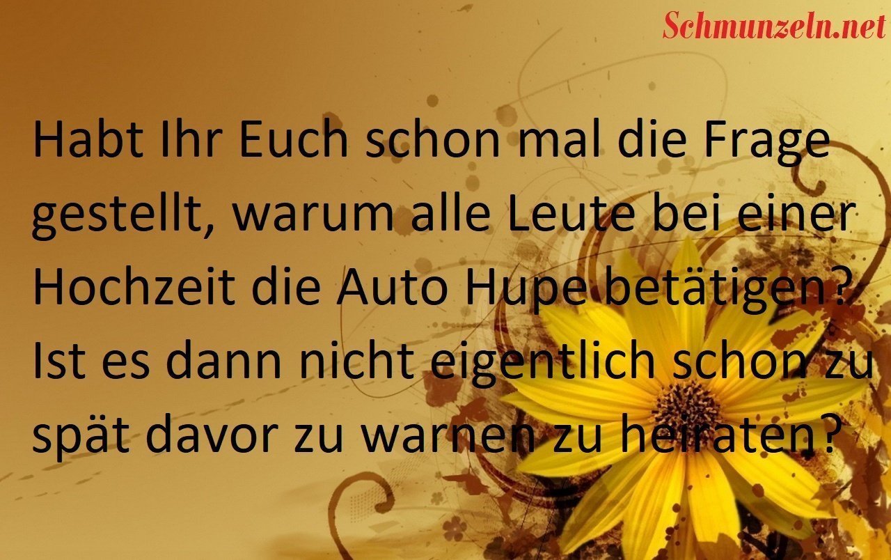 Zu spät zum Warnen vor der Hochzeit heiraten