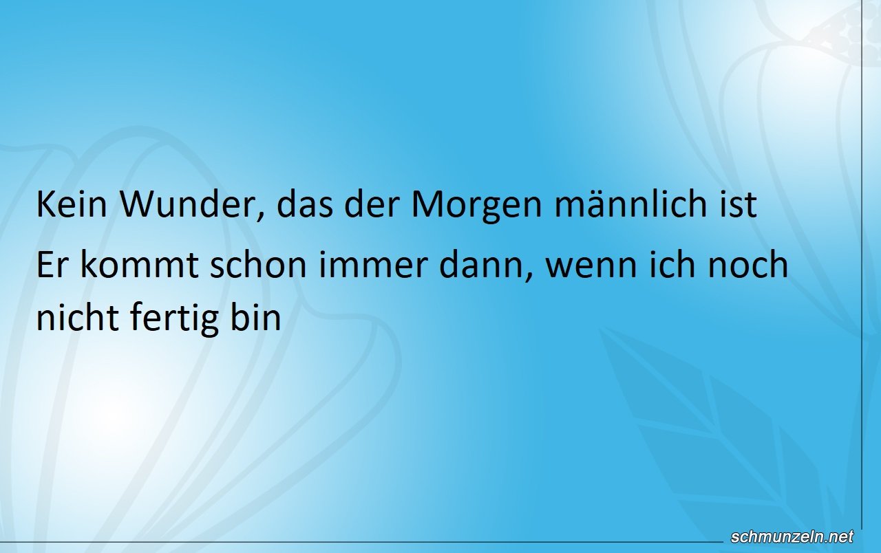 maenliche morgen