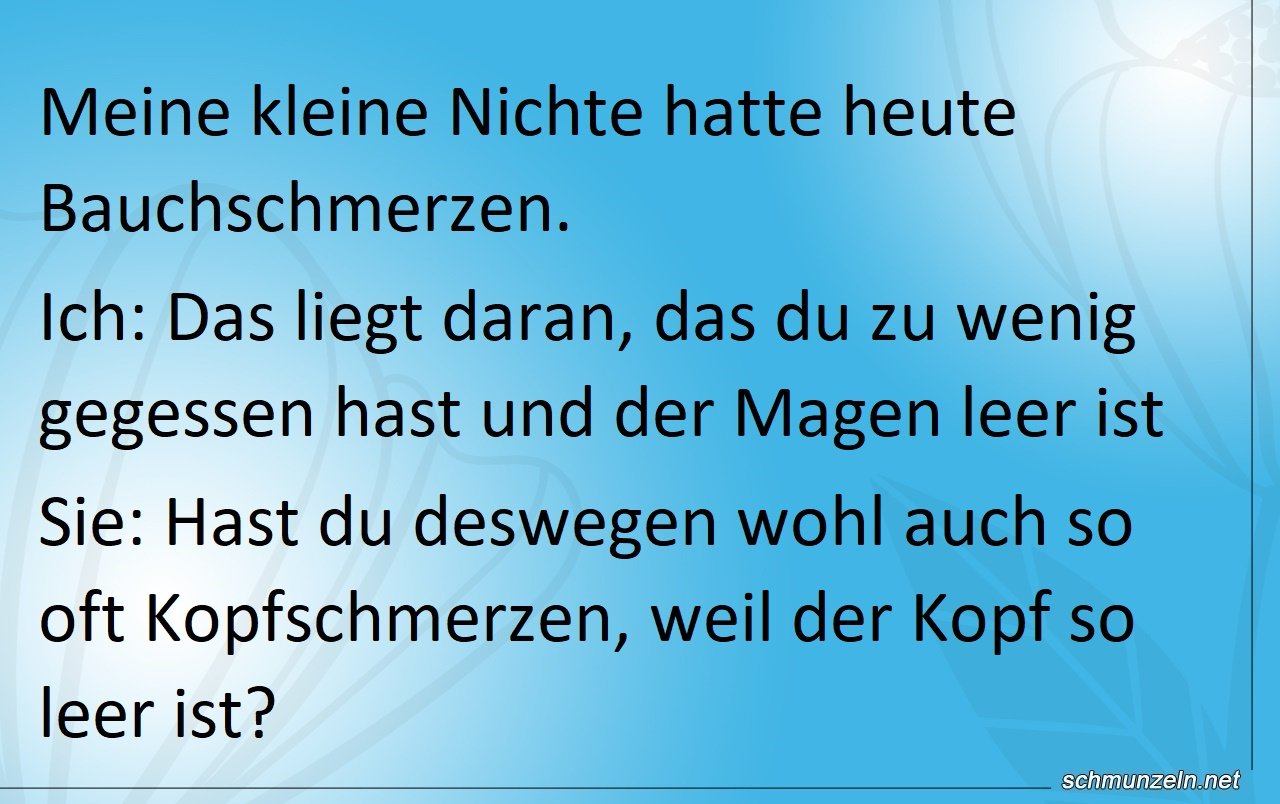 Ursachenforschung - Magenschmerzen vs. Kopfschmerzen magenschmerzen