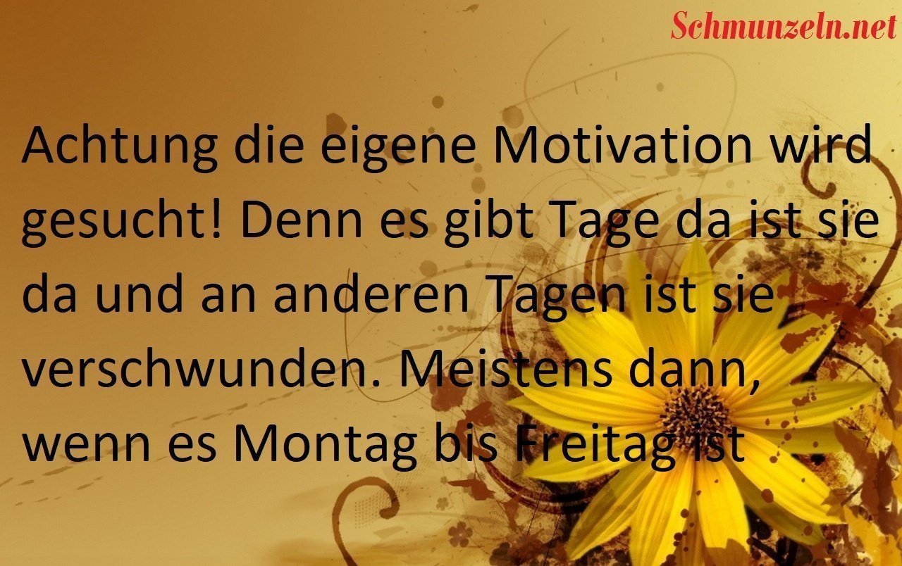 Die Motivation wird gesucht motivation