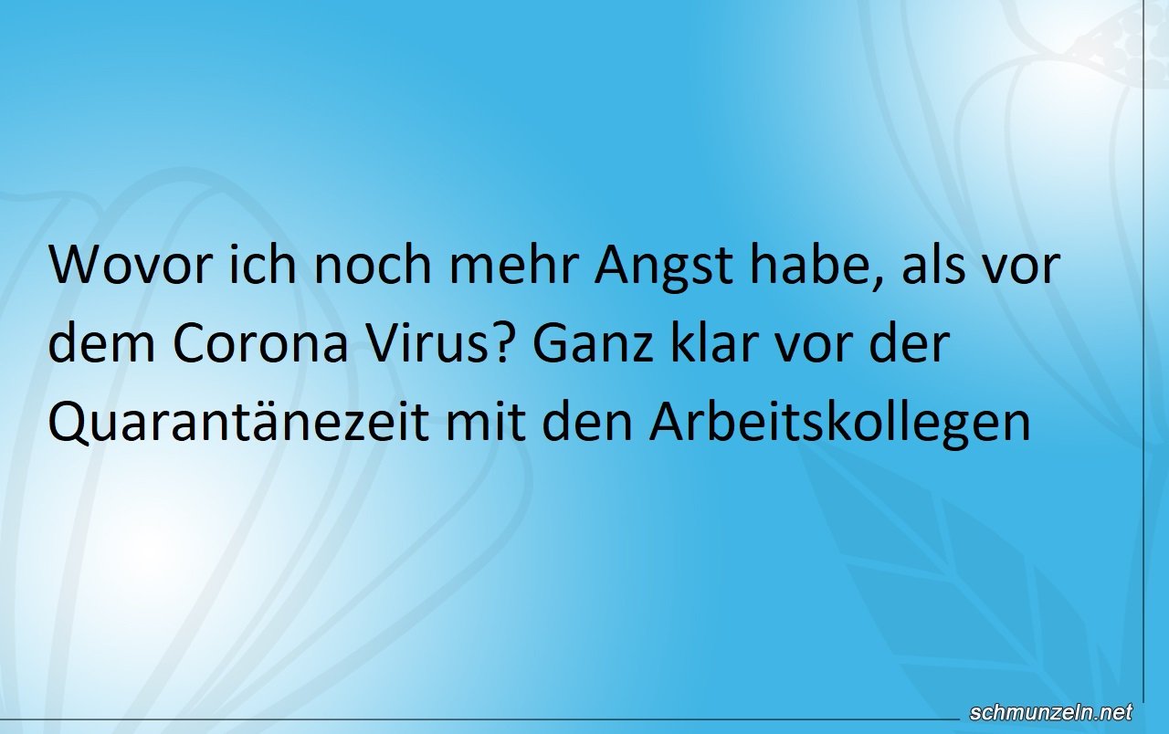 Quarantäne Furcht mit den Arbeitskollegen quarantaene