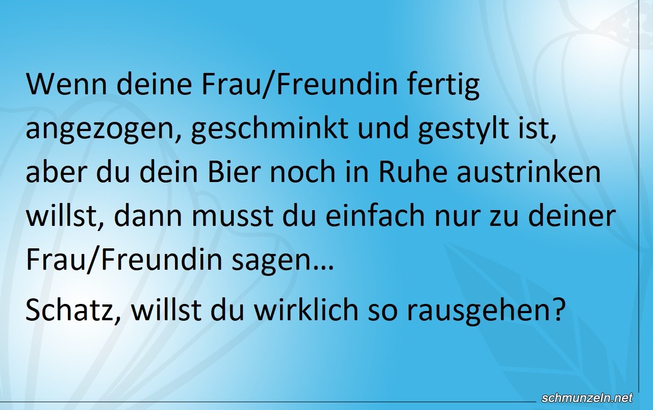 rausgehen