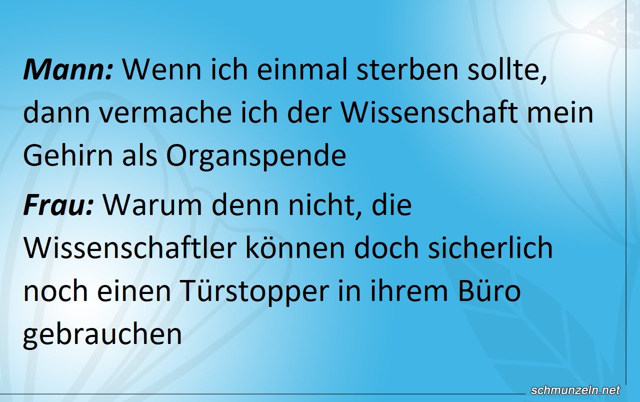 Das Gehirn als Organspende spenden tuerstopper