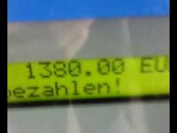 1380 € Parkgebühr in einem Parkhaus 1380 e parkgebuehr in einem park