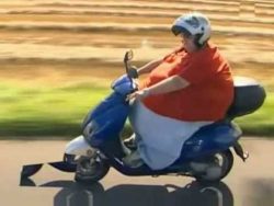 250 kilo auf nem roller