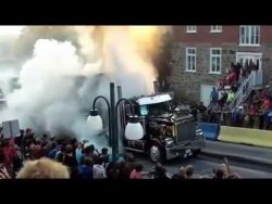 Auch ein LKW kann Burnout machen auch ein lkw kann burnout machen