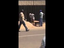 aushub arbeiten am bau