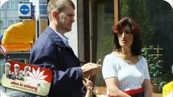 Blockierter Gehweg blockierter gehweg