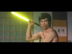 bruce lee und die licht nunchuck