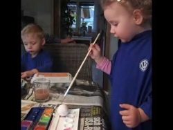 das kind sagt ich mach nur schei