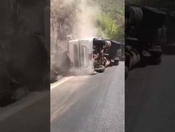 der lkw ist aber zu sehr ueberla