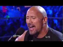 der wrestler the rock singt we w