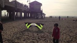 Drachenflieger am Strand drachenflieger am strand