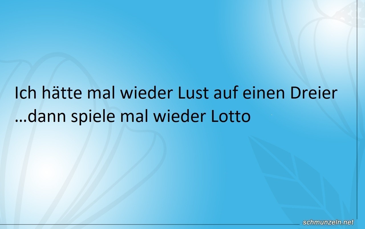 Lust auf einen Dreier haben dreier lotto