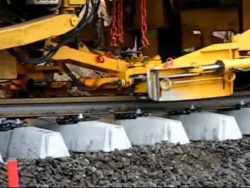eisenbahn schwellen neu verlegen