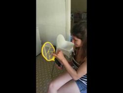 Elektro Fliegenklatsche und Frauenfinger elektro fliegenklatsche und frau