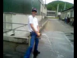 feuerwehr loescht mit gartenschl