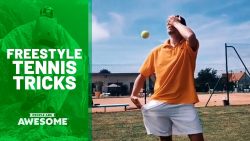 freestyle tennis tricks