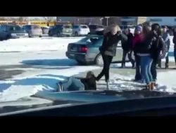 fussgaenger legt es reihenweise