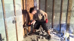 headbanging aufm bau