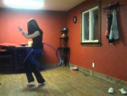 Hula Hoop Talent und hübsche Frau hula hoop talent und huebsche fr