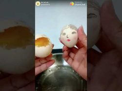 kotzente eier nach einem kuss