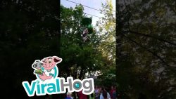 Mädchen wird aus Fahrgeschäft in Sicherheit gebracht maedchen wird aus fahrgeschaeft