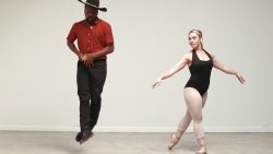 Mit einer Ballerina um die Wette Tanzen mit einer ballerina um die wette