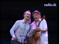 Otto Waalkes + Ralf Schmitz zusammen auf der Bühne otto waalkes ralf schmitz zusamm