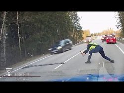 polizei stoppt fluchtwagen mit n