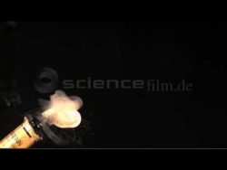 sektkorken knallt in zeitlupe