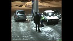 tankstelle geht in flammen auf