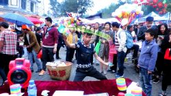 treppenschlangen in aktion