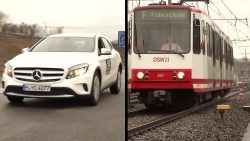 vollbremsung einer strassenbahn