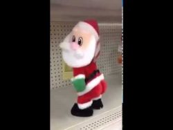 weihnachtsmann steht auf reggae