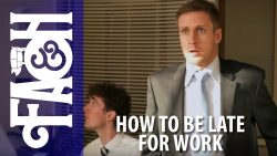 wenn man verspaetet bei der arbe