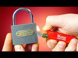 wir oeffnen ein vorhaengeschloss