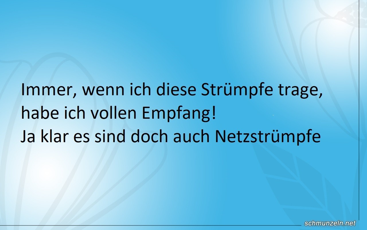 empfang netzstruempfe