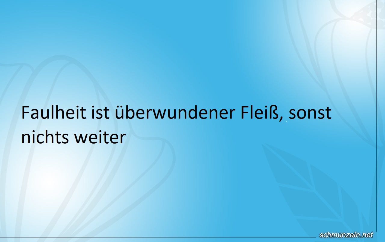 faulheit erklaert