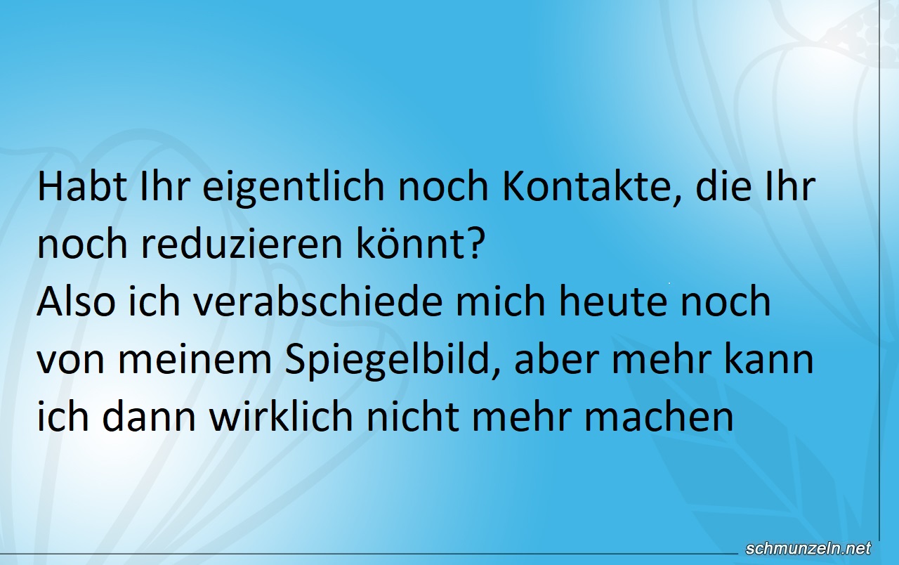 kontakte reduzieren