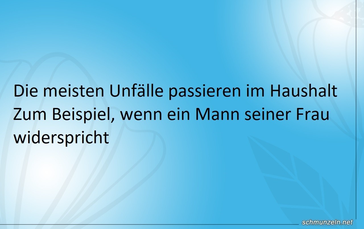 unfall haushalt