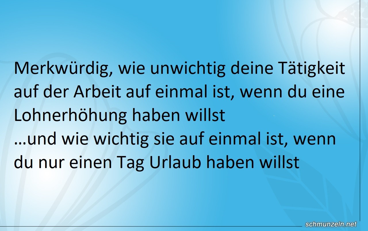 Ein wirklich (un)wichtiger Job zweifach arbeit