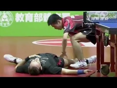 The Funniest Table Tennis Match in HISTORY lustig tischtennis