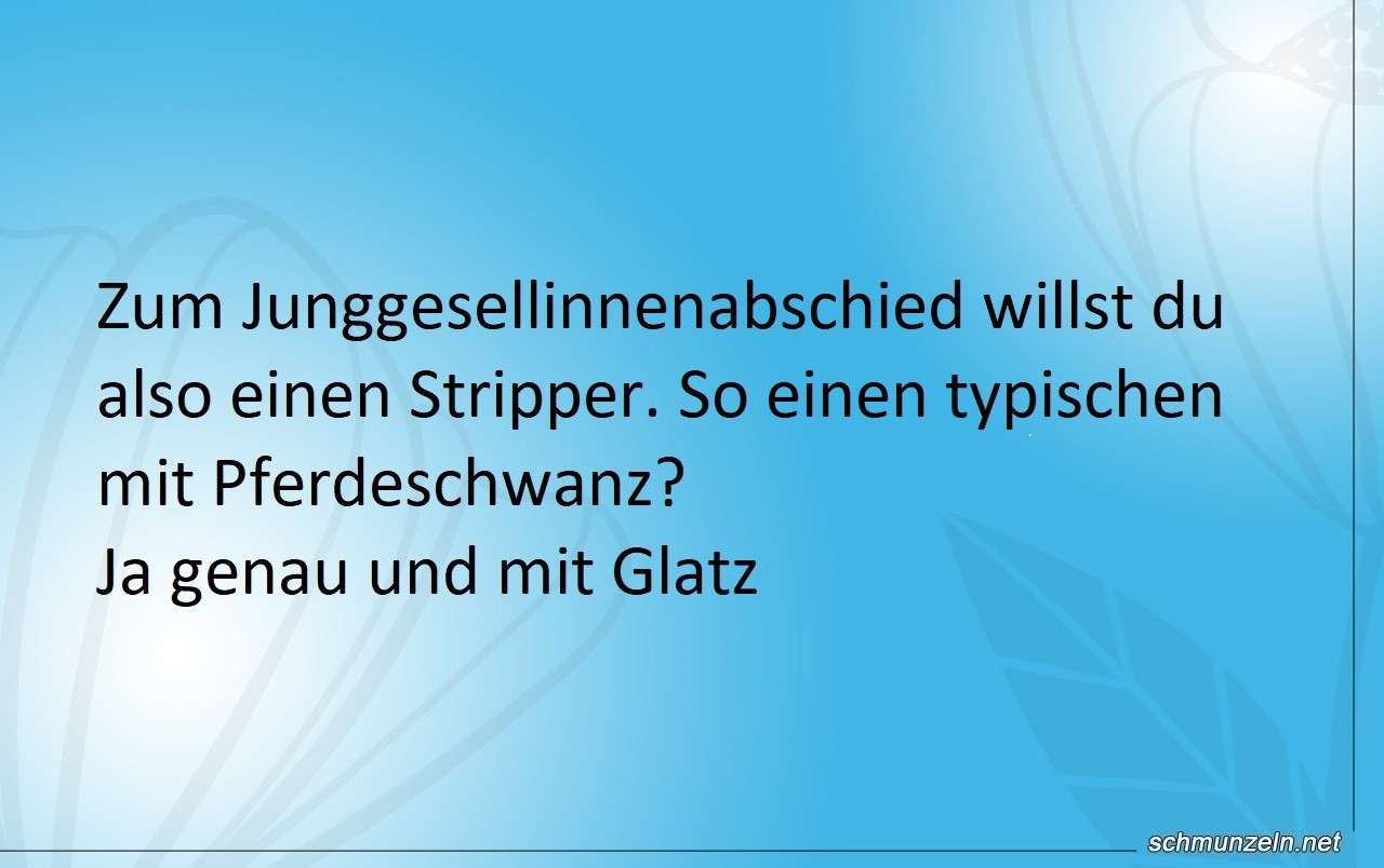 Junggesellinnenabschied Stripper