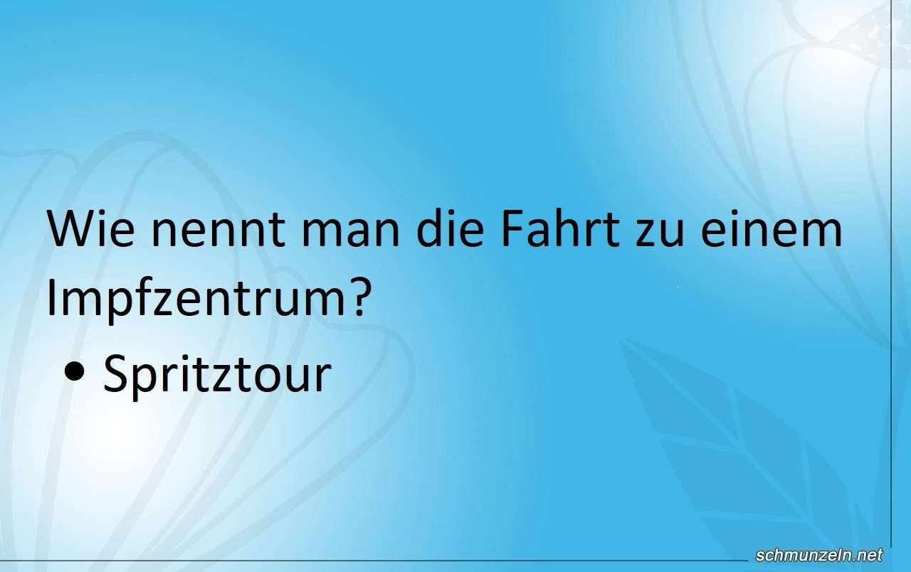 fahrt impfzentrum